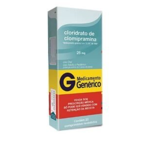 Cloridrato de Clomipramina 25mg Caixa 30 Comprimidos
